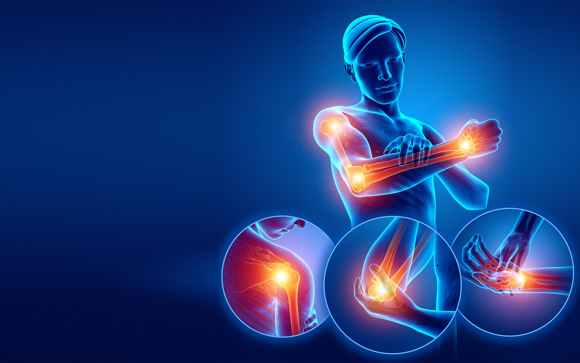 Person stretching their arm during everyday activity